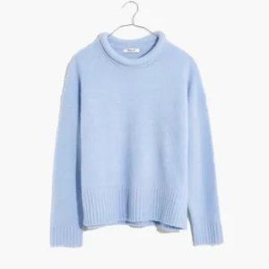 Madewell Light Blue Fulton Sweater with Rolled Neck Size Small